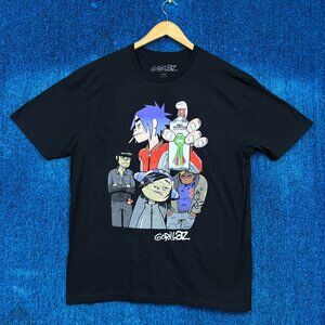 Gorillaz Inky Octopuss Car Paint Poster Trip Hop Band Tee L